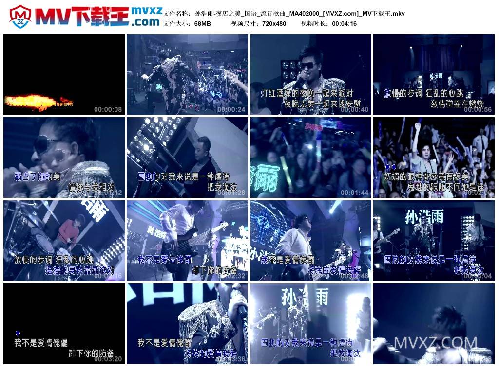 孙浩雨-夜店之美_国语_流行歌曲_MA402000